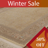 Fine part silk handmade Oriental Isfahan rug - WS262510