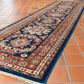 Handmade fine Afghan Kazak short runner - 307376