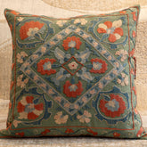 Handmade Uzbek Suzani Silk Cushion - 307746AQ