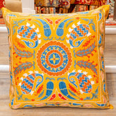 Handmade Uzbek Suzani Silk Cushion - 307746-BB