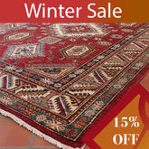 Handmade fine Afghan Kazak rug - WS308327