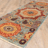 Handmade Afghan Choeb Rang short runner - 308346