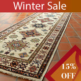 Handmade fine Afghan Kazak long runner - WS308504