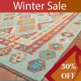 Handmade large Afghan Kilim - WS309664