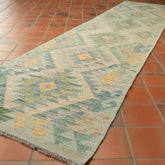 Handmade Afghan Kilim medium runner - 309739