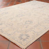 Handmade fine silver washed Afghan Ziegler carpet - 309807