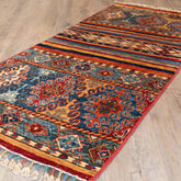 Handmade Afghan Kharjeen short runner - 310077