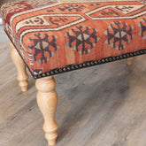 Medium Turkish kilim covered stool - 310279