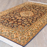 Handmade fine Kashmir silk rug - 310283