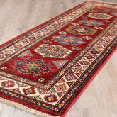 Handmade fine Afghan Kazak runner - 310397