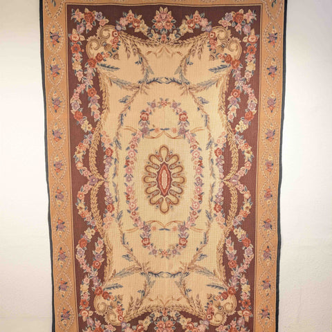 Chinese needle point flat weave rug or wallhanging - WS150507