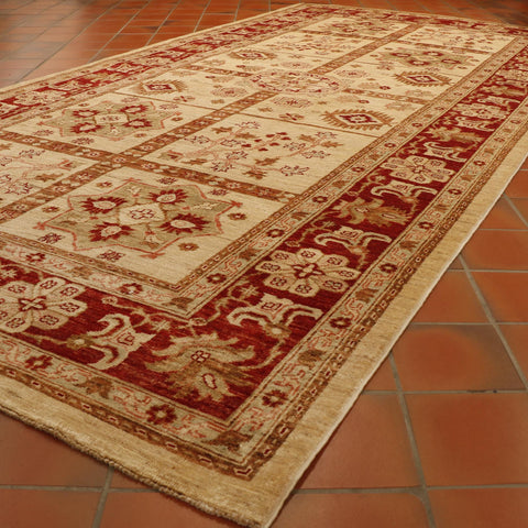 Fine handmade Afghan Ziegler wide runner - 263194