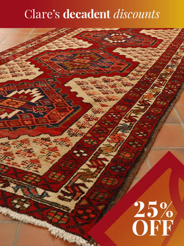 Handmade Persian Sarab wide runner - 274056