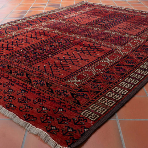Handmade antique Turkoman Hatchlu rug - 295619