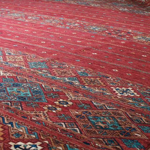 Handmade Afghan Samarkand carpet - 295728