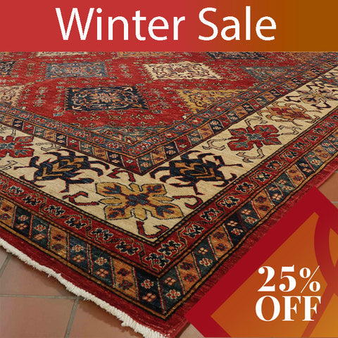 Handmade Afghan Kazak carpet - 29525879