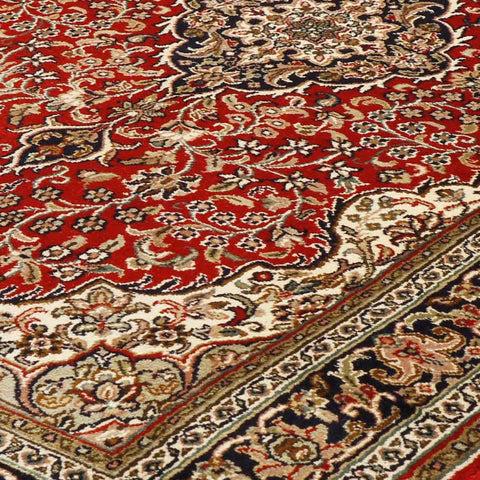 Handmade fine Kashmir silk rug - 306353