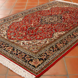 Handmade fine Kashmir silk rug - 306353