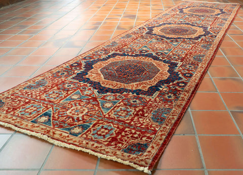 Handmade Afghan Mamluk runner - 306431