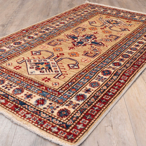 Handmade fine Afghan Kazak rug - 307034