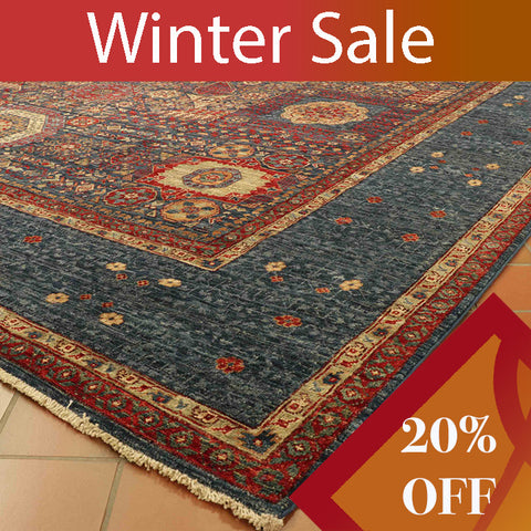 Handmade Afghan Mamluk oversize carpet - WS307331