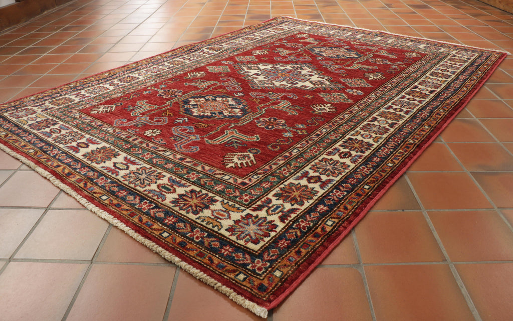 Handmade Afghan Kazak rug - 307372