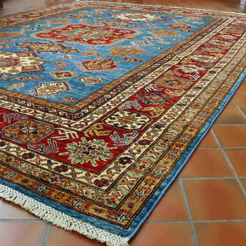 Fine handmade Afghan Kazak carpet - 307435