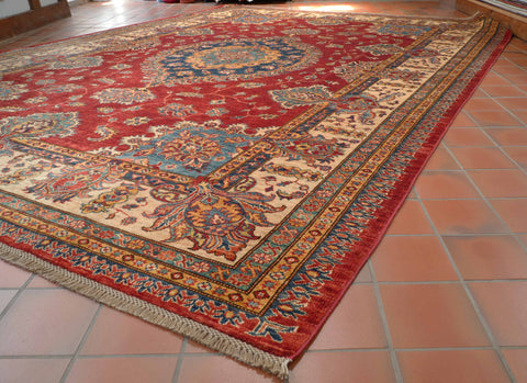 Fine handmade Afghan Kazak carpet - 307648