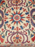 Handmade Uzbek Suzani Silk Cushion - 307746-1