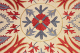 Handmade Uzbek Suzani Silk Cushion - 307746-9