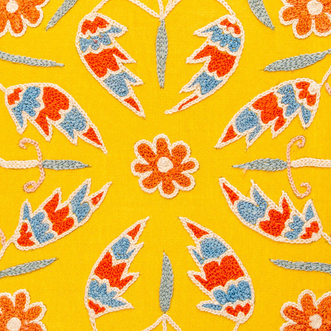 Handmade Uzbek Suzani Silk Cushion - 307746-AS