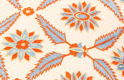 Handmade Uzbek Suzani Silk Cushion - 307746CD
