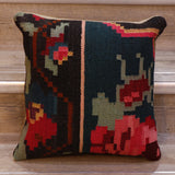 Small Handmade Moldovan kilim cushion - 307749e