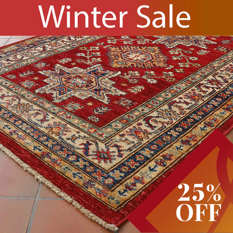 Handmade Afghan Kazak rug - 30725756