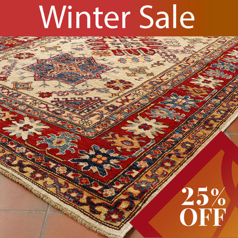 Handmade Afghan Kazak rug - 30725780