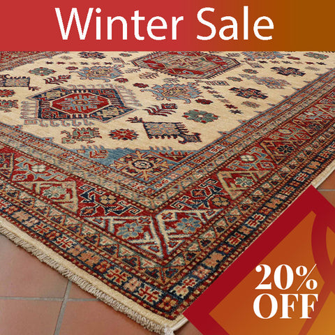 Extra fine handmade Afghan Kazak rug - 30725785