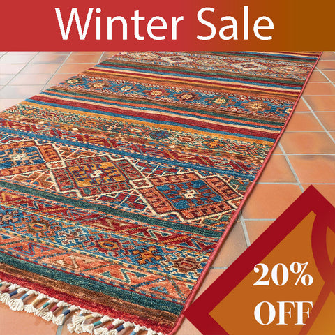 Handmade Afghan Kharjeen runner - WS307811