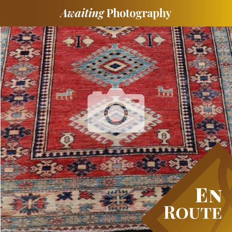 Fine handmade Afghan Kazak rug - ENR307885