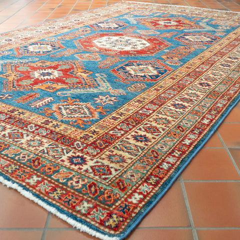 Handmade fine Afghan Kazak rug - 307898