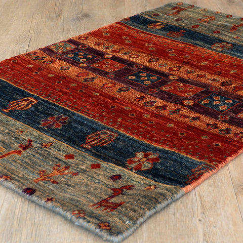 Handmade Afghan Luri Gabbeh rug - 307978A