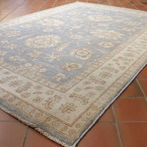 Handmade blue Afghan Ziegler rug - 30824072