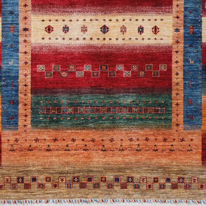 Handmade Afghan Loribaft rug - ENR308080