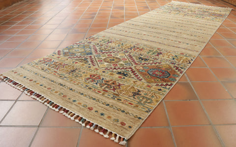 Handmade fine Afghan Samarkand runner - 308170