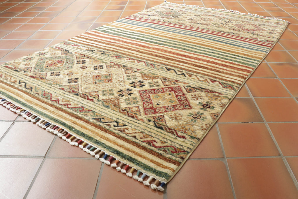 Handmade fine Afghan Samarkand rug - 308189