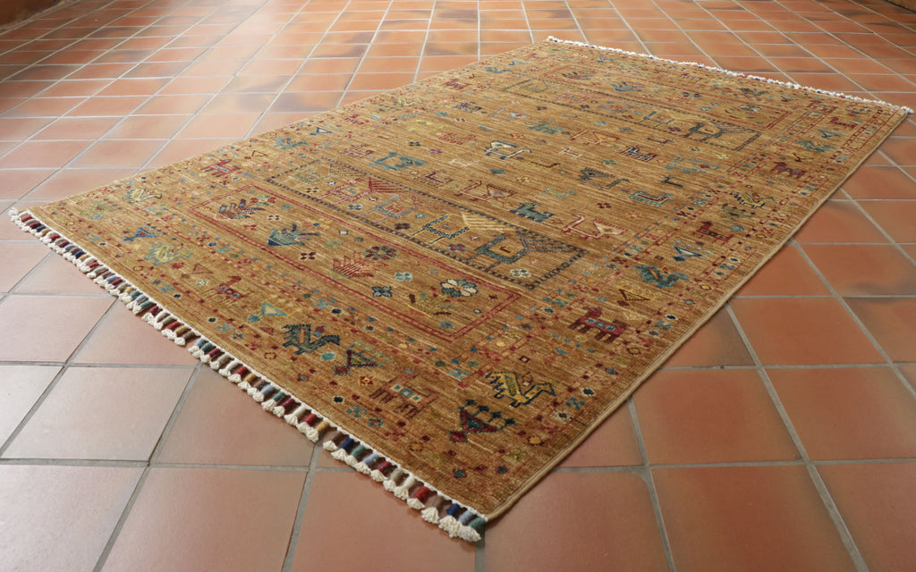 Handmade fine Afghan Samarkand rug - 308192