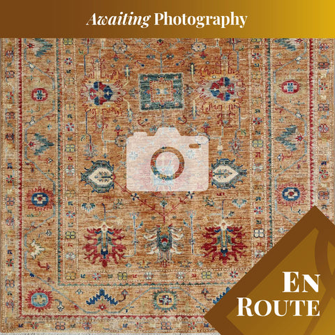 Handmade extra fine Afghan Kazak rug - ENR308259