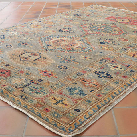 Handmade extra fine Afghan Kazak rug - 308271