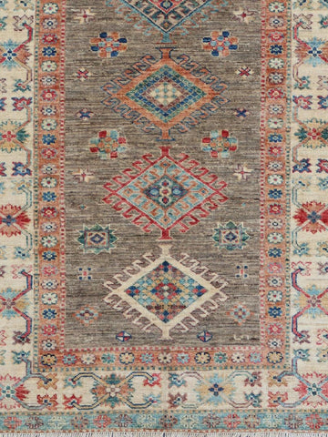 Handmade extra fine Afghan Kazak rug - ENR308276