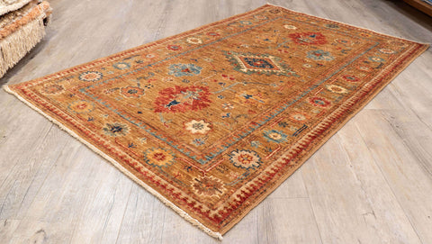Handmade extra fine Afghan Kazak rug - 308278