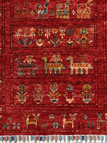 Handmade Afghan Samarkand rug - ENR308292